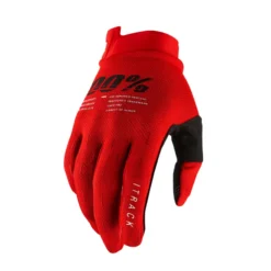 100 Percent ITrack Long Finger Gloves - Red -Sportfu Bike Gear Shop 10015 003