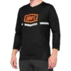 100 Percent Airmatic 3/4 Sleeved Jersey - Black/Orange