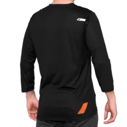100 Percent Airmatic 3/4 Sleeved Jersey - Black/Orange -Sportfu Bike Gear Shop 100AirmaticJerseyBlkOrang 2