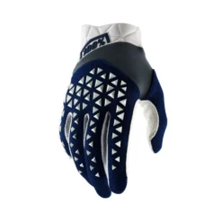 100 Percent Airmatic MTB Gloves - Blue/Black -Sportfu Bike Gear Shop 100AirmaticNavySteelWhite