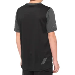 100 Percent Ridecamp Youth Short Sleeve Jersey - Black/Charcoal