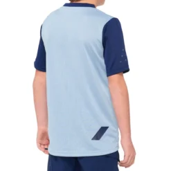 100 Percent Ridecamp Youth Short Sleeve Jersey - Light Slate/Navy 5 100 Percent Ridecamp Youth Short Sleeve Jersey - Light Slate/Navy -Sportfu Bike Gear Shop 100RidecampYJerseyNavy 2