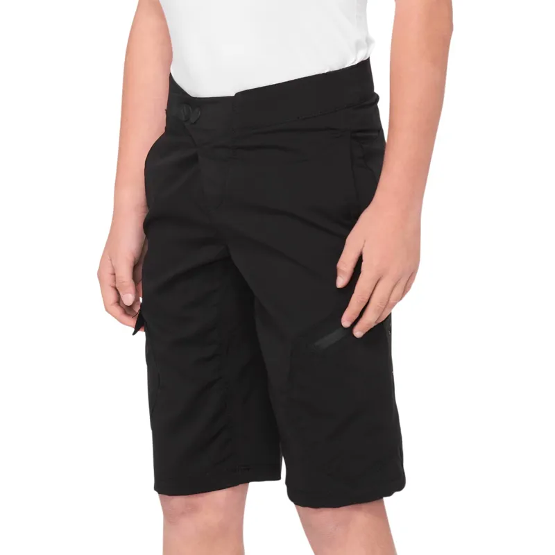 100 Percent Ridecamp Youth Baggy Shorts - Black 3 100 Percent Ridecamp Youth Baggy Shorts - Black - Image 3