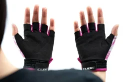 Cube Performance Junior Short Finger Gloves - Pink -Sportfu Bike Gear Shop 10833 6