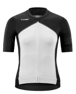 Cube Blackline Women's Short Sleeve Jersey - White/Black -Sportfu Bike Gear Shop 11017 6