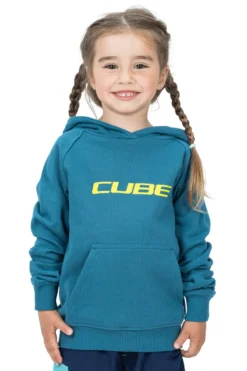 Cube Junior Organic Hoodie - Petrol