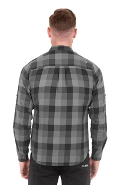 Cube Long Sleeve Work Shirt - Grey Check 8 Cube Long Sleeve Work Shirt - Grey Check -Sportfu Bike Gear Shop 11090 3