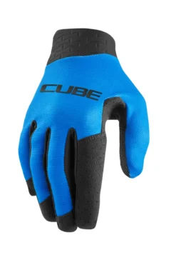 Cube Performance Long Finger Gloves - Blue -Sportfu Bike Gear Shop 11118 1