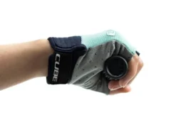Cube Performance Junior Short Finger Gloves - Blue/Mint -Sportfu Bike Gear Shop 11129 5