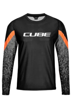 Cube Edge Round Neck Long Sleeve Jersey - X Action Team -Sportfu Bike Gear Shop 11143 1 1