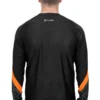 Cube Edge Round Neck Long Sleeve Jersey - Black/Orange