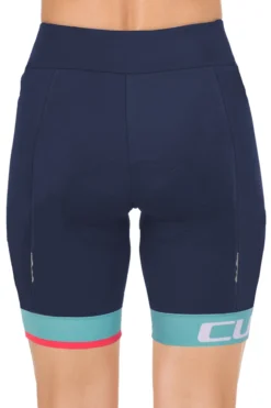 Cube Teamline Womens Lycra Shorts - Blue/Mint 6 Cube Teamline Womens Lycra Shorts - Blue/Mint -Sportfu Bike Gear Shop 11159 3