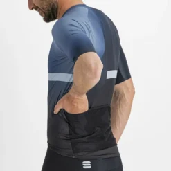 Sportful Bomber Men's Short Sleeve Jersey - Black/Galaxy Blue -Sportfu Bike Gear Shop 112202922p 002 08 651Wx651H