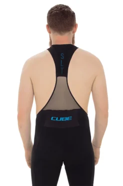 Cube SLT Bib Shorts - Black/Blue -Sportfu Bike Gear Shop 11294 1