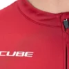 Cube ATX Full Zip Short Sleeve Jersey - Red