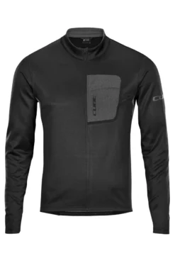 Cube ATX Full Zip Long Sleeve Jersey - Black 7 Cube ATX Full Zip Long Sleeve Jersey - Black -Sportfu Bike Gear Shop 11471 1