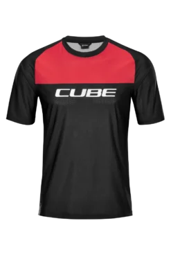 Cube Edge Round Neck Short Sleeve Jersey - X Action Team -Sportfu Bike Gear Shop 11482 1