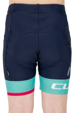 Cube Junior Lycra Cycling Shorts - Blue/Mint -Sportfu Bike Gear Shop 11490 3