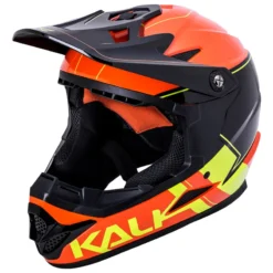 Kali Zoka Switchback GLS Full Face Helmet - Orange/Fluo Yellow/Black