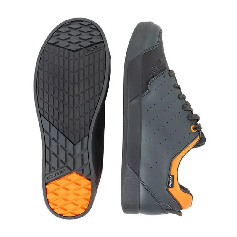 Cube GTY Maze Flat Pedal MTB Shoes - Grey/Orange 4 Cube GTY Maze Flat Pedal MTB Shoes - Grey/Orange - Image 4