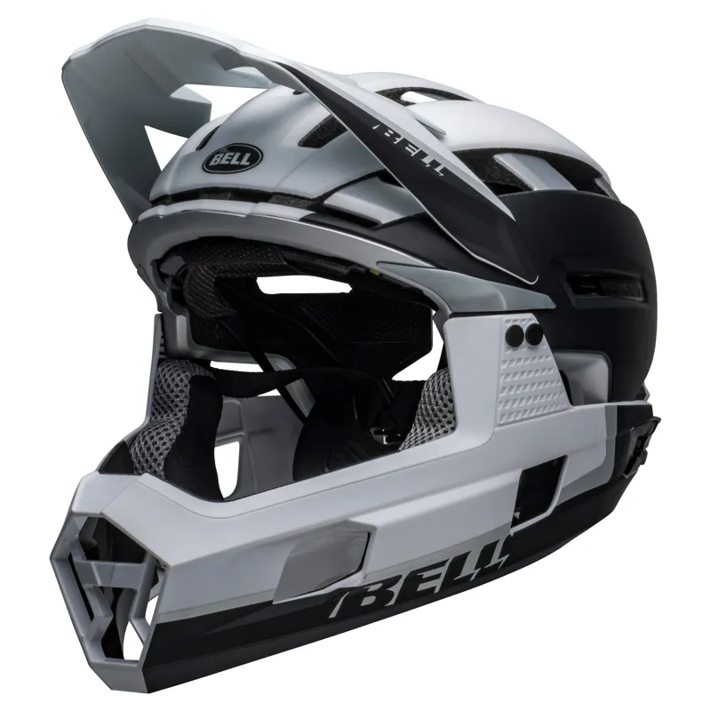 Bell Super Air R MIPS Full Face Helmet - Matt Black/White 2 Bell Super Air R MIPS Full Face Helmet - Matt Black/White - Image 2