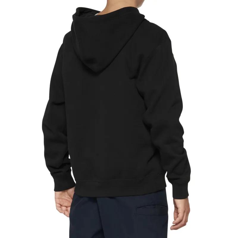100 Percent Icon Pullover Youth Hoodie - Black 2 100 Percent Icon Pullover Youth Hoodie - Black - Image 2