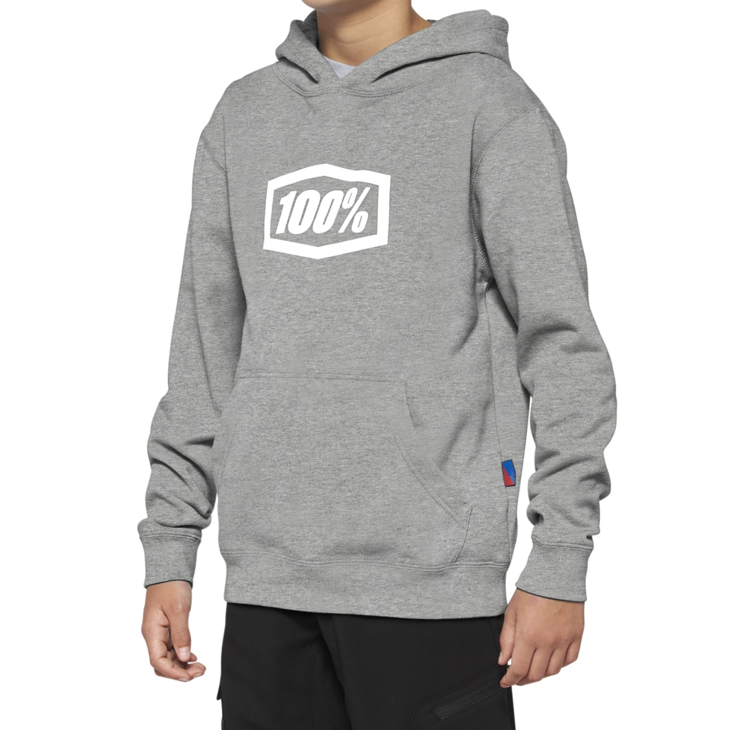 100 Percent Icon Pullover Youth Hoodie - Black 1 100 Percent Icon Pullover Youth Hoodie - Black