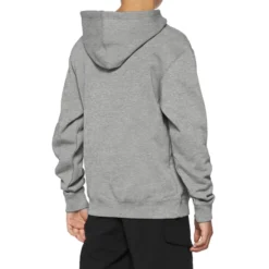 100 Percent Icon Pullover Youth Hoodie - Heather Grey 6 100 Percent Icon Pullover Youth Hoodie - Heather Grey -Sportfu Bike Gear Shop 20030 00004 2