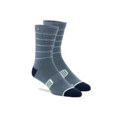 100 Percent Advocate Performance Men's Socks - Charcoal/Mustard -Sportfu Bike Gear Shop 24017 458 17 1