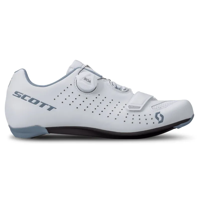 Scott Comp BOA Women's Road Shoes - Matt White/Light Blue 2 Scott Comp BOA Women's Road Shoes - Matt White/Light Blue - Image 2