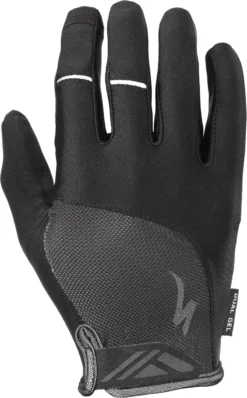 Specialized Body Geometry Dual-Gel Long Finger Gloves - White