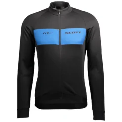 Scott RC Warm Men's Long Sleeve Jersey - Black 10 Scott RC Warm Men's Long Sleeve Jersey - Black -Sportfu Bike Gear Shop 271569BLKGryBLU 1