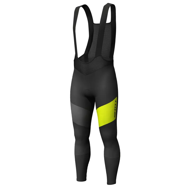 Scott RC Warm WB +++ Bib Tights - Black/Sulphur Yellow 1 Scott RC Warm WB +++ Bib Tights - Black/Sulphur Yellow