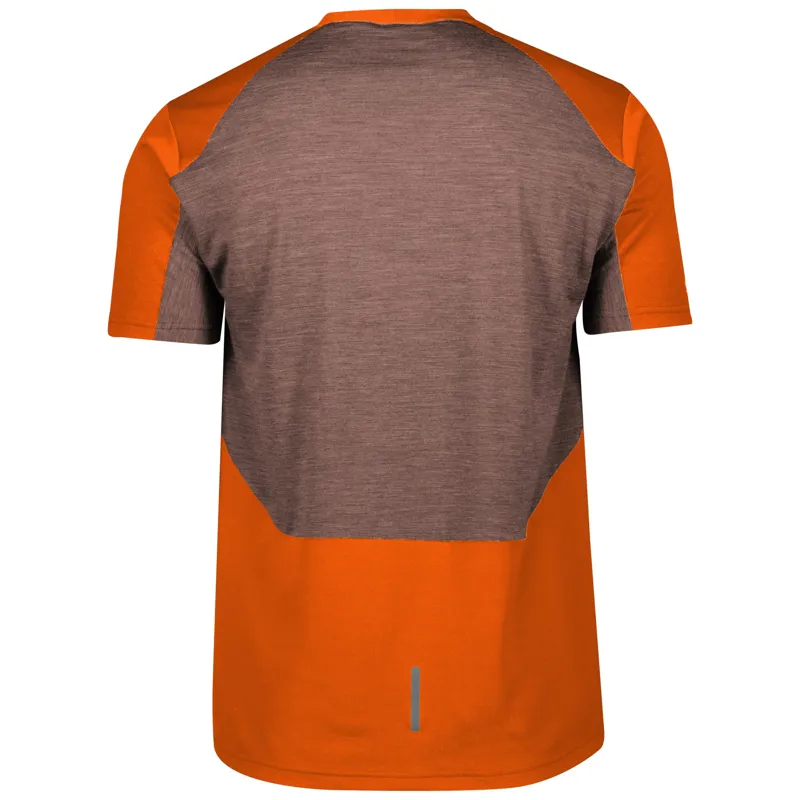 Scott Trail MTN Technical T-Shirt - Orange Pumpkin/Maroon Red 4 Scott Trail MTN Technical T-Shirt - Orange Pumpkin/Maroon Red - Image 4