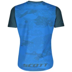 Scott Trail 10 Short Sleeve Junior Jersey- Skydive Blue/Nightfall Blue
