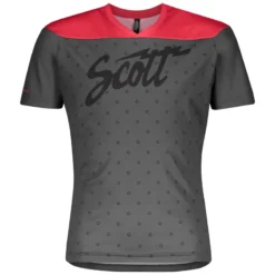 Scott Trail 20 Short Sleeve Junior Jersey - Dark Grey/Lollipop Pink