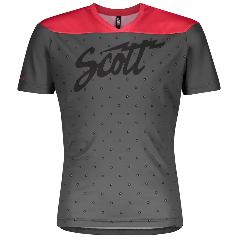 Scott Trail 20 Short Sleeve Junior Jersey - Dark Grey/Lollipop Pink 1 Scott Trail 20 Short Sleeve Junior Jersey - Dark Grey/Lollipop Pink