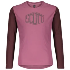 Scott Trail Dri Long Sleeve Junior Jersey - Cassis Pink/Maroon Red -Sportfu Bike Gear Shop 2753666460 1594148 png zoom 1