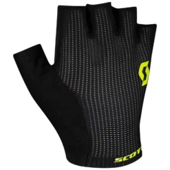 Scott Essential Gel Short Finger Gloves - Storm Blue/Midnight Blue -Sportfu Bike Gear Shop 281321BLKsulphurYEL 1 2