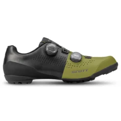 Scott Gravel Tuned Men's Gravel Road Shoes - Matt Black/Savanna Green 10 Scott Gravel Tuned Men's Gravel Road Shoes - Matt Black/Savanna Green -Sportfu Bike Gear Shop 2888037663B 2