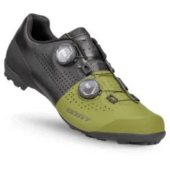 Scott Gravel Tuned Men's Gravel Road Shoes - Matt Black/Savanna Green 9 Scott Gravel Tuned Men's Gravel Road Shoes - Matt Black/Savanna Green -Sportfu Bike Gear Shop 2888037663 2