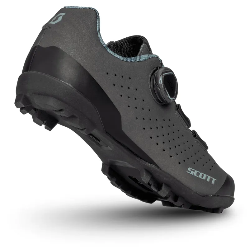 Scott Gravel Pro Women's Gravel Road Shoes - Dark Grey/Light Green 3 Scott Gravel Pro Women's Gravel Road Shoes - Dark Grey/Light Green - Image 3