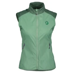 Scott Explorair Light Windbreaker Women's Vest - Glade Green/Smoked Green