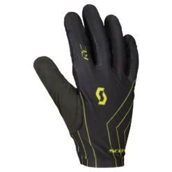 Scott RC Team Long Finger Gloves - Black/Dark Grey -Sportfu Bike Gear Shop 289376BLKsulphurYEL 1 1