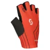 Scott RC Team Short Finger Gloves - Fiery Red/Dark Grey