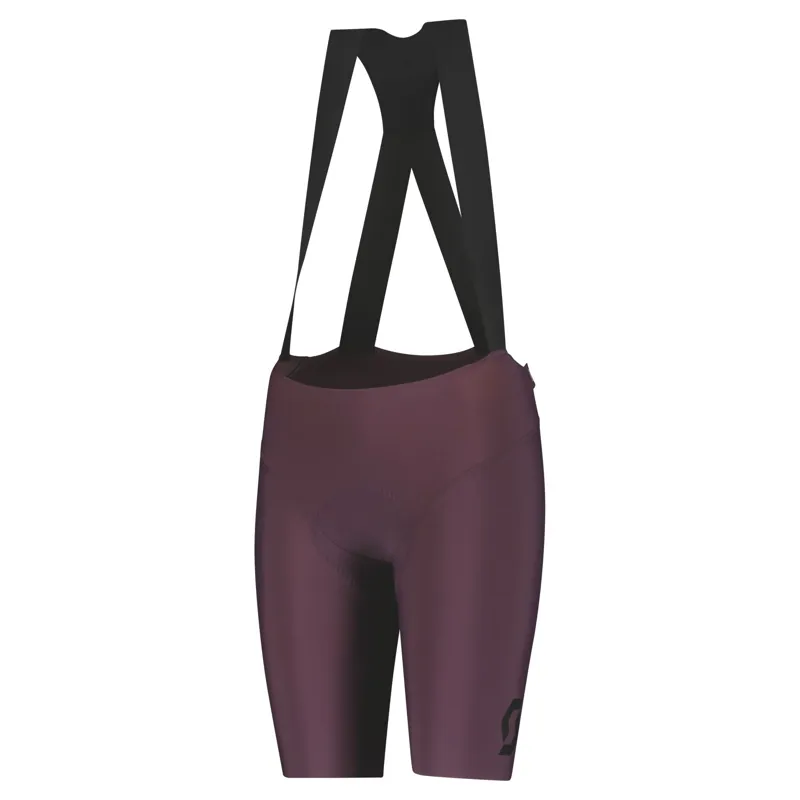 Scott RC Premium Women's Bib Shorts - Black/Dark Purple 1 Scott RC Premium Women's Bib Shorts - Black/Dark Purple