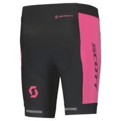Scott RC Pro Junior Lycra Shorts - Black/Carmine Pink