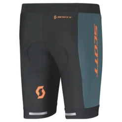 Scott RC Pro Junior Lycra Shorts - Black/Aruba Green