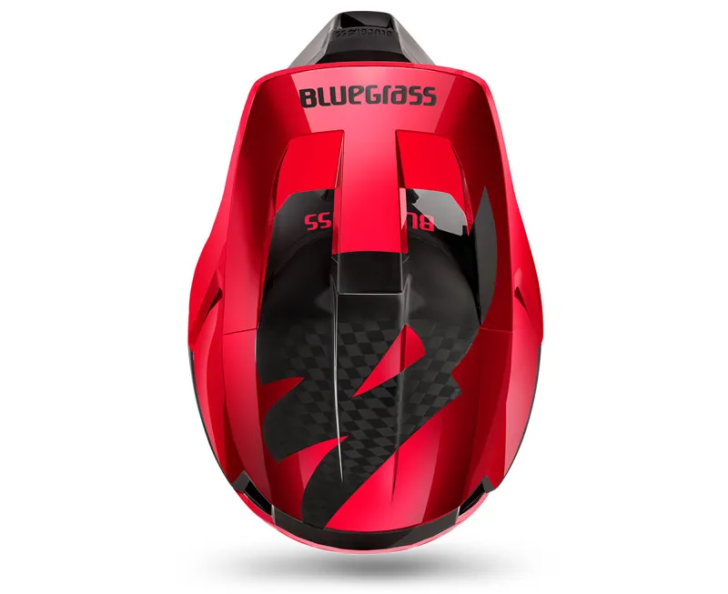 Bluegrass Legit Carbon MIPS Full Face MTB Helmet - Red Metallic 11 Bluegrass Legit Carbon MIPS Full Face MTB Helmet - Red Metallic - Image 11