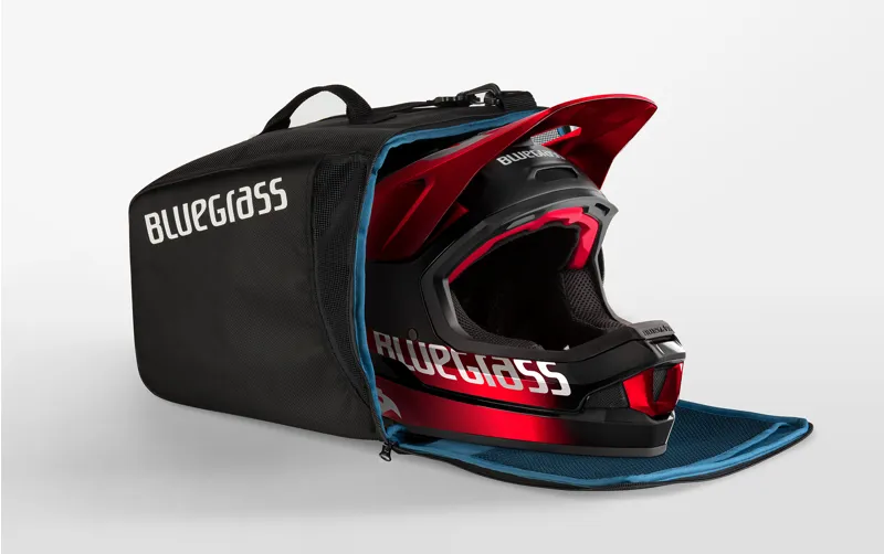 Bluegrass Legit Carbon MIPS Full Face MTB Helmet - Red Metallic 12 Bluegrass Legit Carbon MIPS Full Face MTB Helmet - Red Metallic - Image 12